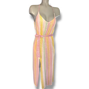 Sundress Cary Dress in Marabella Striped Maxi Dress Pink/Yellow Size XS/S